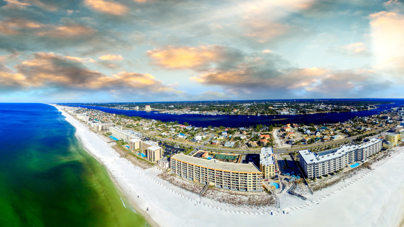 Condo buildings in Fort Walton Beach and Okaloosa Island
